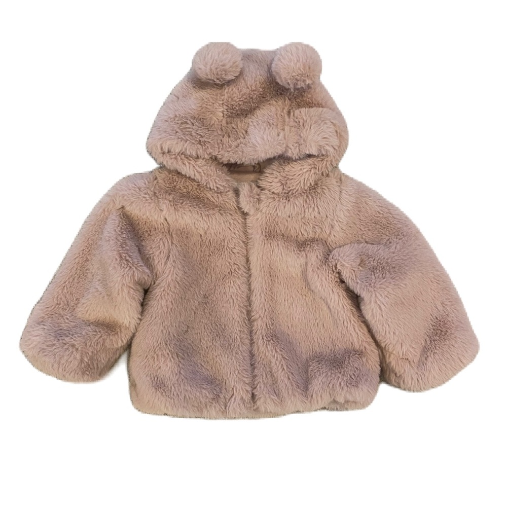 Liv & Lottie Faux Fur Zip-up Jacket - 18months
